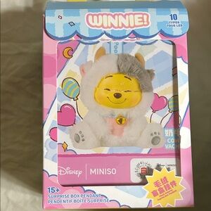 Winnie Surprise Box Pendant - White and Yellow